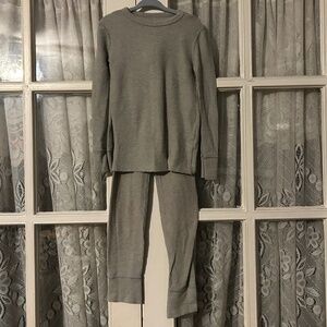 😉Bundle Days😉 Boys Fruit Of A Loom Gray Long John’s Thermal Underwear Set